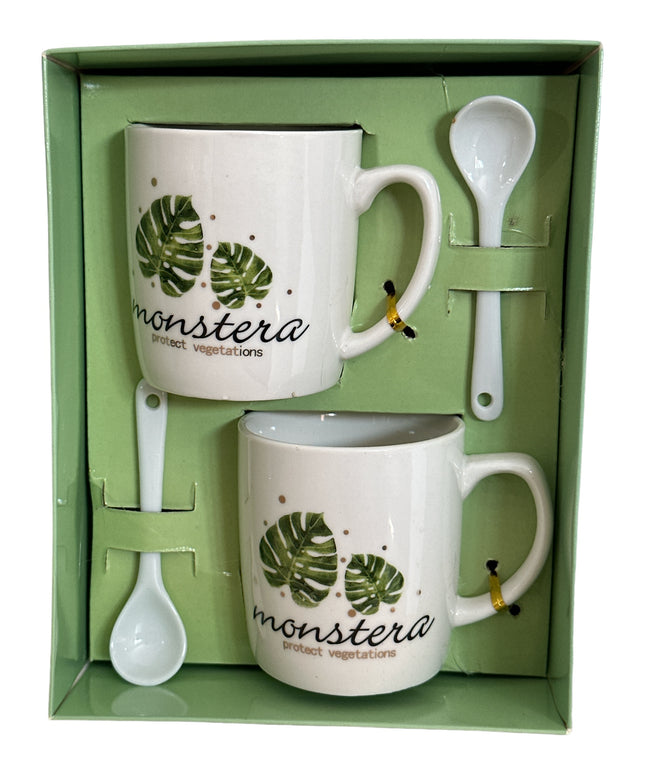 Set 2 căni cu linguriță CH13