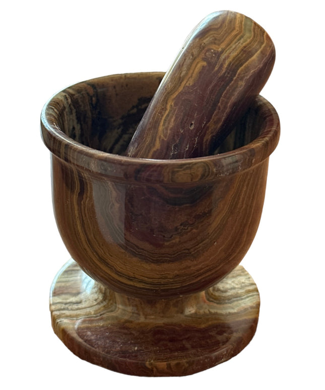 Mojar cu pistil din ONIX , 7,5cm x 7,5cm