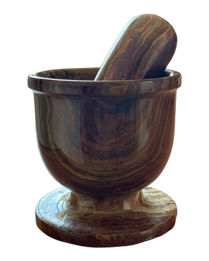 Mojar cu pistil din ONIX , 7,5cm x 7,5cm