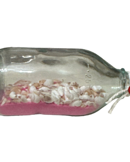 Sticlă cu nisip și scoici 15cm