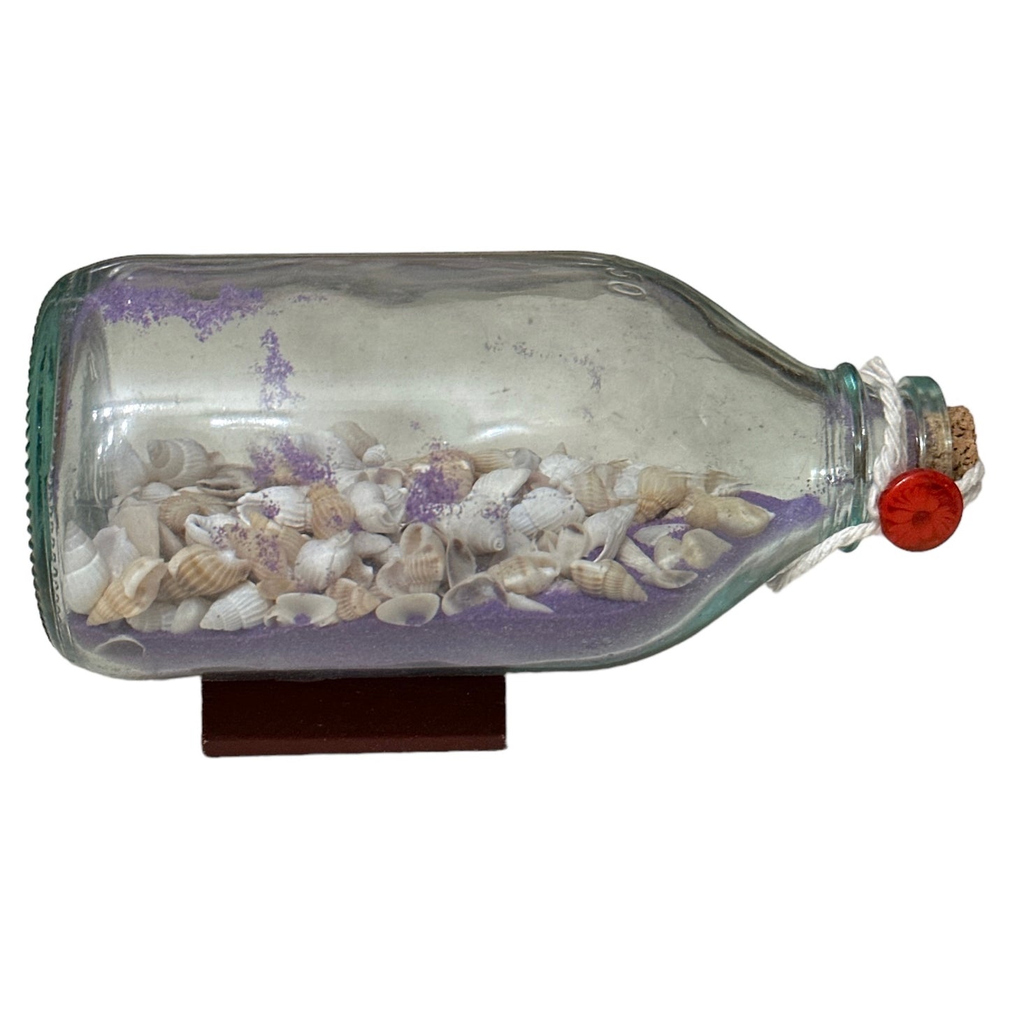 Sticlă cu nisip și scoici 15cm