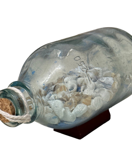 Sticlă cu nisip și scoici 15cm