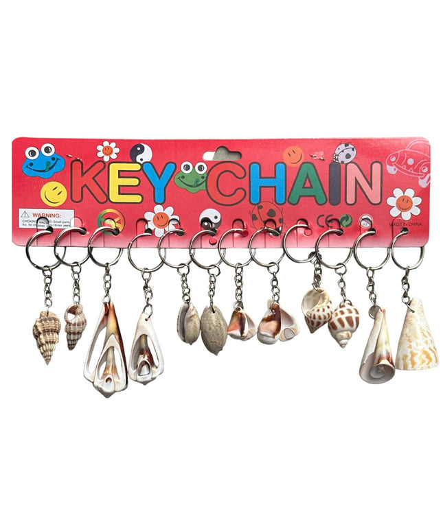 Breloc din scoică naturală 12/set