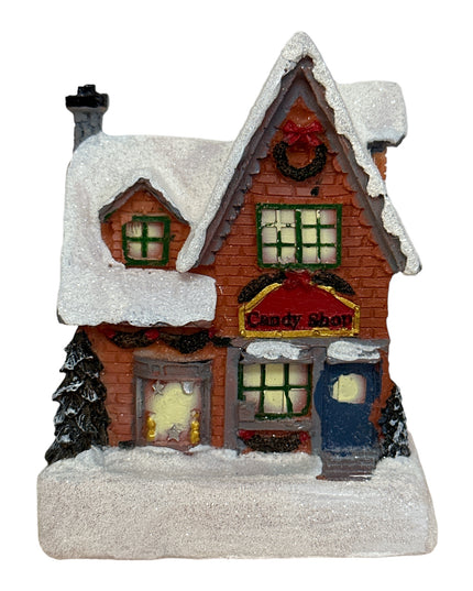 Căsuță cu lumini Candy Shop 10cm 902-11