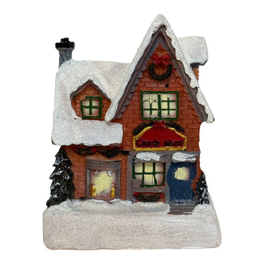 Căsuță cu lumini Candy Shop 10cm 902-11