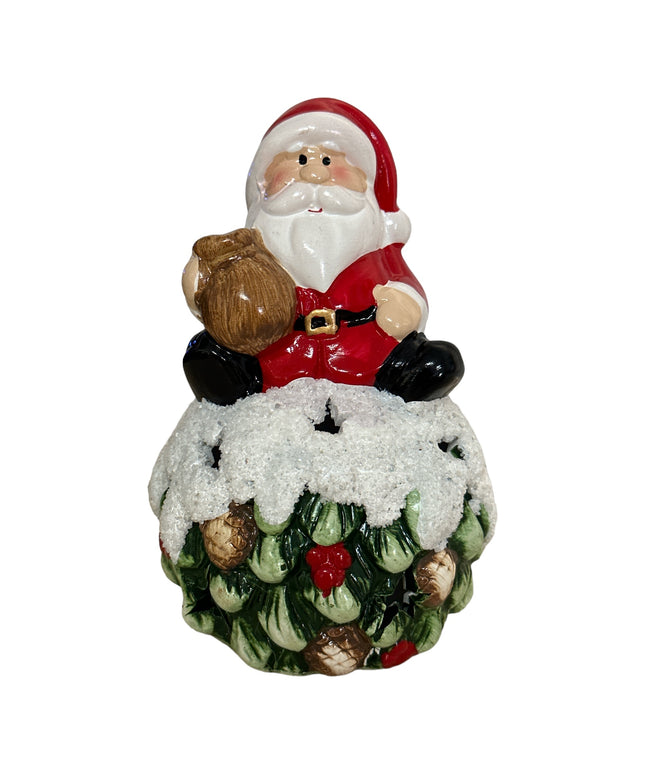 Figurină glob Crăciun cu lumini 13cm 905-4