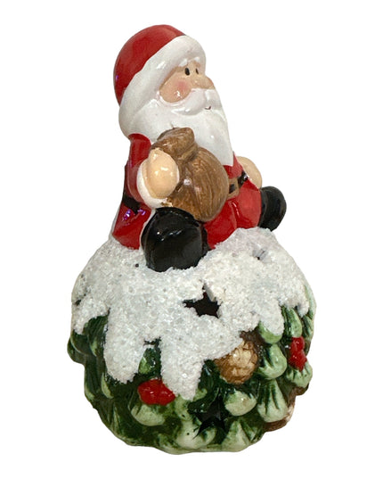 Figurină glob Crăciun cu lumini 13cm 905-4