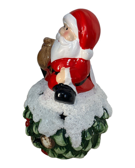 Figurină glob Crăciun cu lumini 13cm 905-4