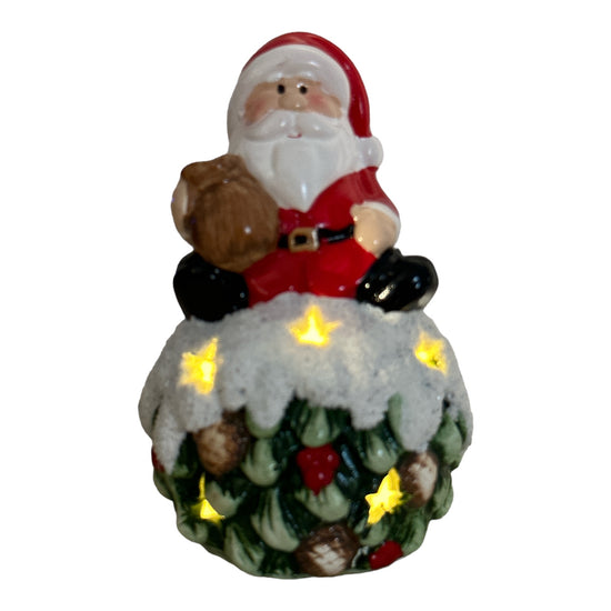 Figurină glob Crăciun cu lumini 13cm 905-4