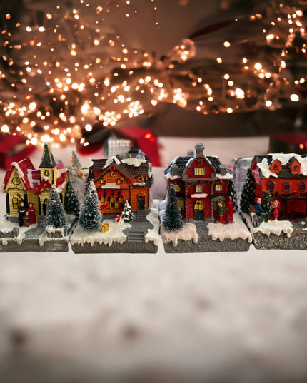 Căsuță cu lumini 13cm 902-9