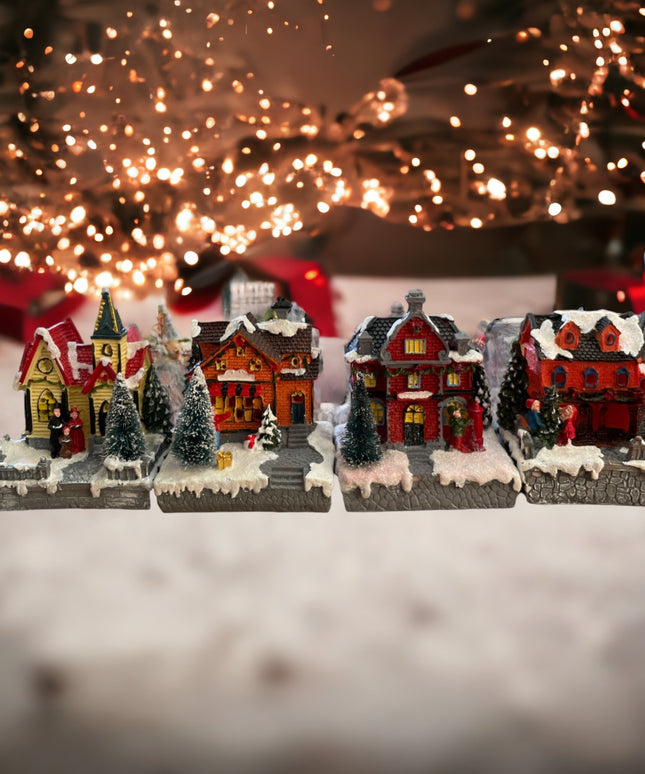 Căsuță cu lumini 13cm 902-9