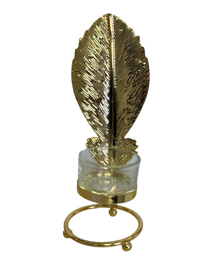 Suport lumânare Frunză metal 910-1 19cm