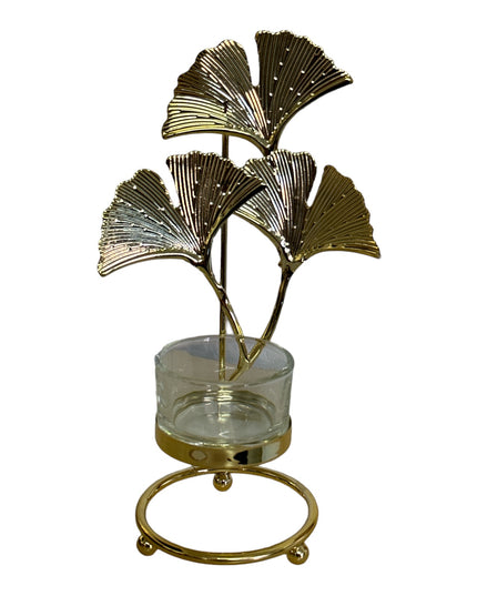 Suport lumânare Frunză metal 910-1 19cm