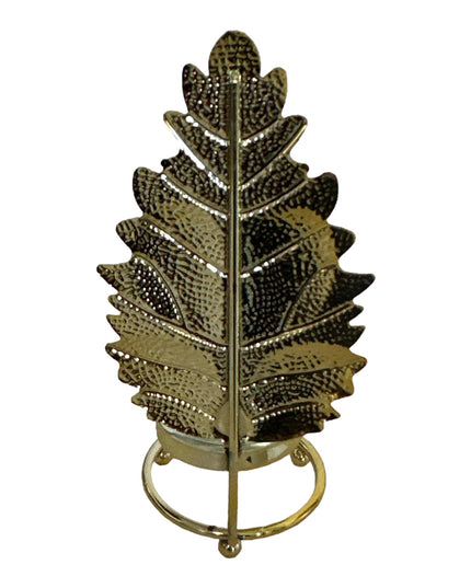 Suport lumânare Frunză metal 910-1 19cm