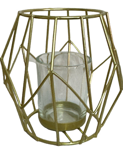 Suport lumânare metalic,ambalaj cadou 910-2A. 12cm