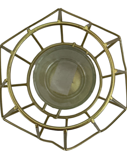 Suport lumânare metalic,ambalaj cadou 910-2A. 12cm