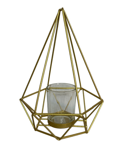 Suport lumânare metalic 910-2B 22cm