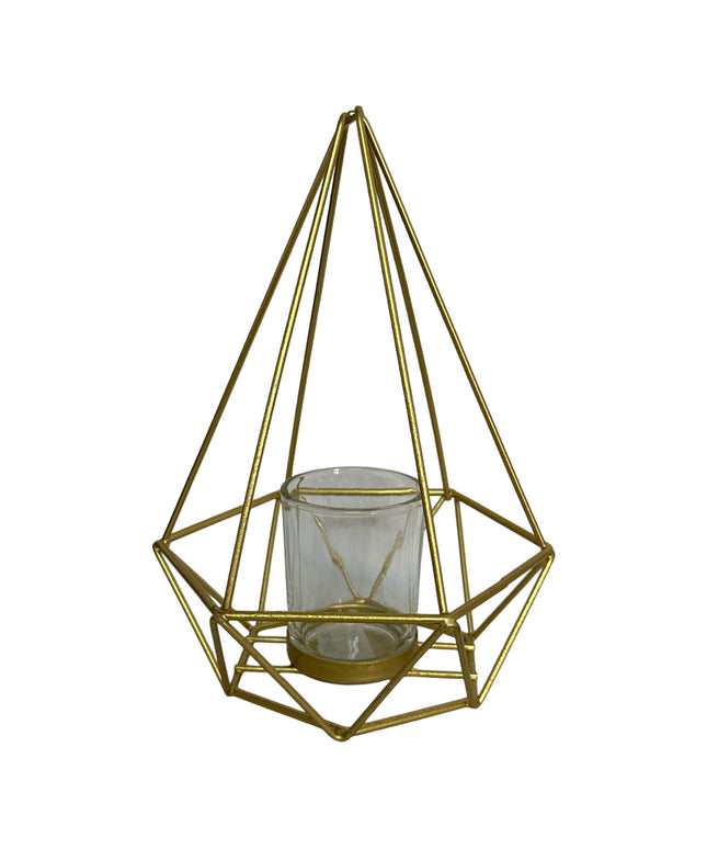 Suport lumânare metalic 910-2B 22cm