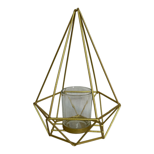 Suport lumânare metalic 910-2B 22cm
