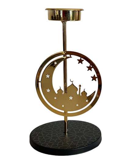 Suport lumânare Frunză metal 17cm 910-3