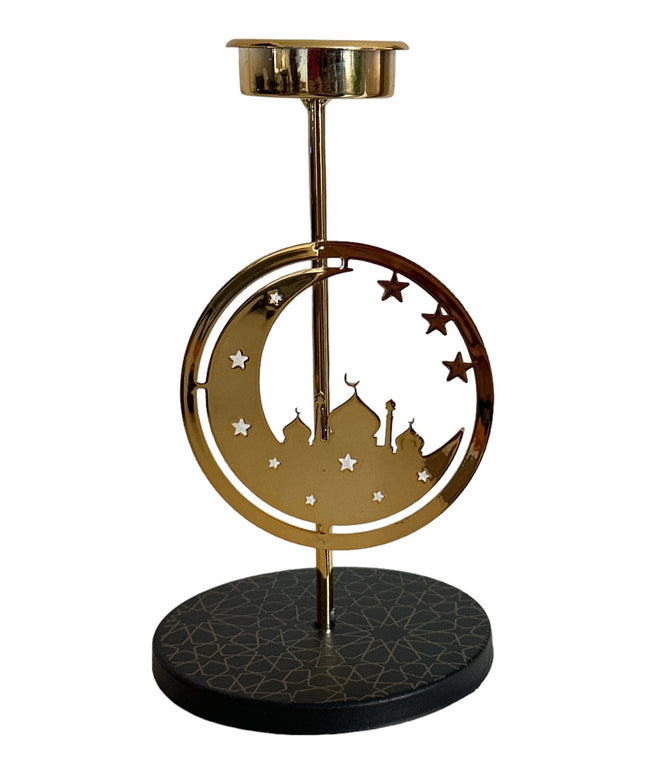 Suport lumânare Frunză metal 17cm 910-3