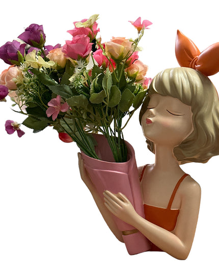 Statuie Fată cu vază 30cm