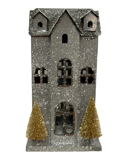 Căsuță metal cu lumini 902-17 28cm