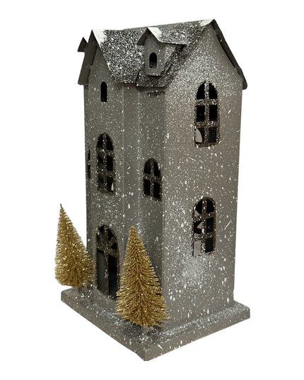 Căsuță metal cu lumini 902-17 28cm