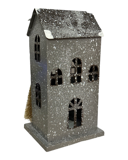 Căsuță metal cu lumini 902-17 28cm