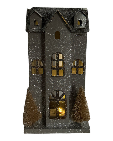 Căsuță metal cu lumini 902-17 28cm