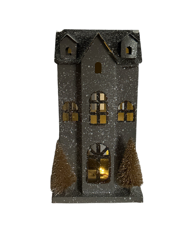 Căsuță metal cu lumini 902-17 28cm