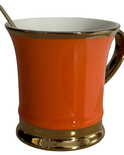 Set cadou 2 căni cu linguriță metal 307