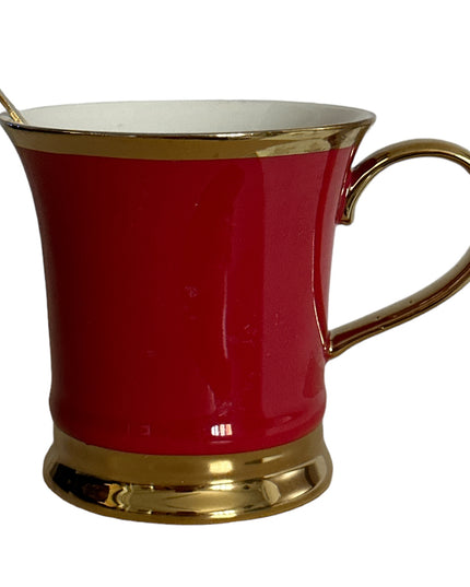 Set cadou 2 căni cu linguriță metal 307