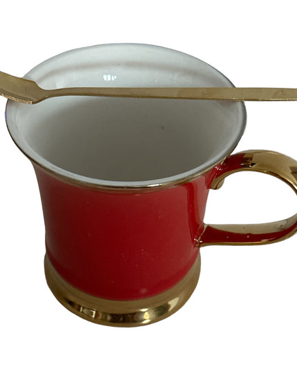 Set cadou 2 căni cu linguriță metal 307