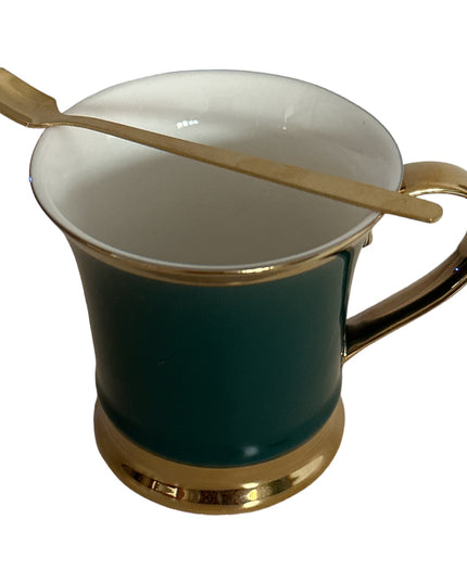 Set cadou 2 căni cu linguriță metal 307