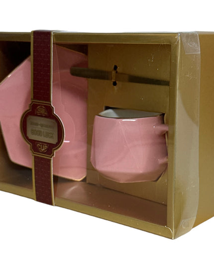 Set cadou ceașcă Lucky cu farfurie și linguriță 901-23