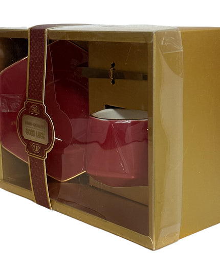 Set cadou ceașcă Lucky cu farfurie și linguriță 901-23