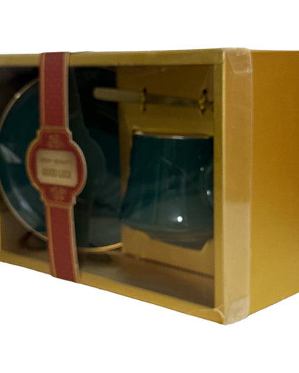 Set cadou ceașcă Good Luck cu farfurie și linguriță 901-30