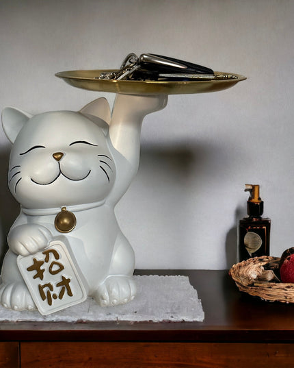 Pisică Maneki suport chei 21cm 934-2