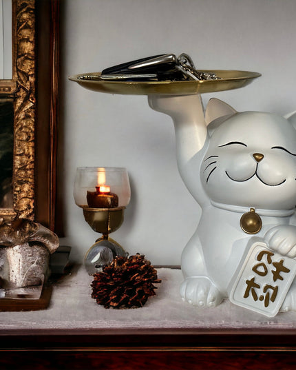 Pisică Maneki suport chei 21cm 934-2