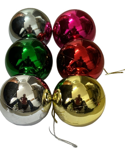 Glob plastic 6/set. 6cm