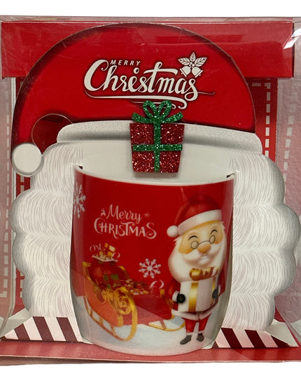 Set cadou Crăciun cană cu Moș