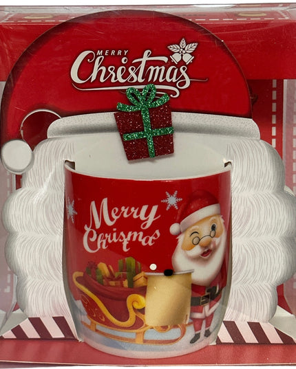 Set cadou Crăciun cană cu Moș