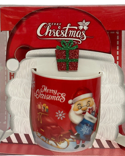 Set cadou Crăciun cană cu Moș
