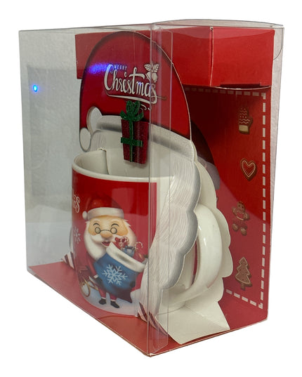 Set cadou Crăciun cană cu Moș