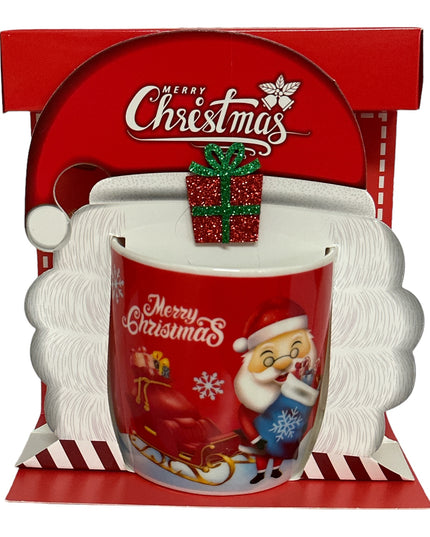 Set cadou Crăciun cană cu Moș