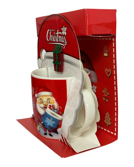 Set cadou Crăciun cană cu Moș