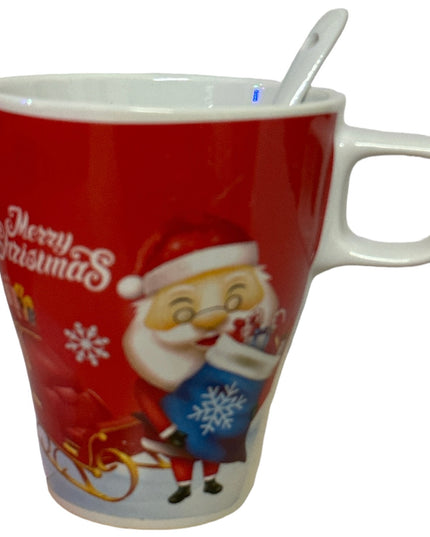 Set cadou Crăciun cană cu brad și lumini ST235B