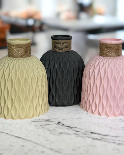 Vaze plastic 3/set P064 15cm