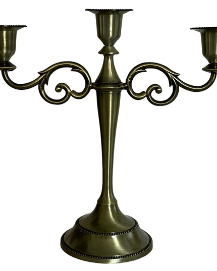 Suport lumânare  metalic Vintage 27cm